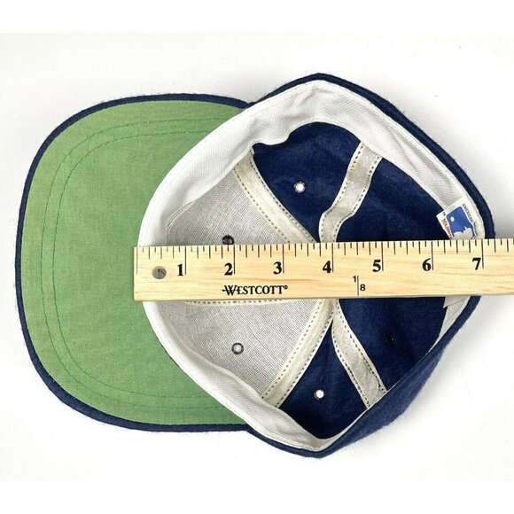 VTG 1950s MLB SMALL Navy Wool Blend Felt Minnesota Twins BASEBALL CAP USA Flaws - Picture 11 of 12